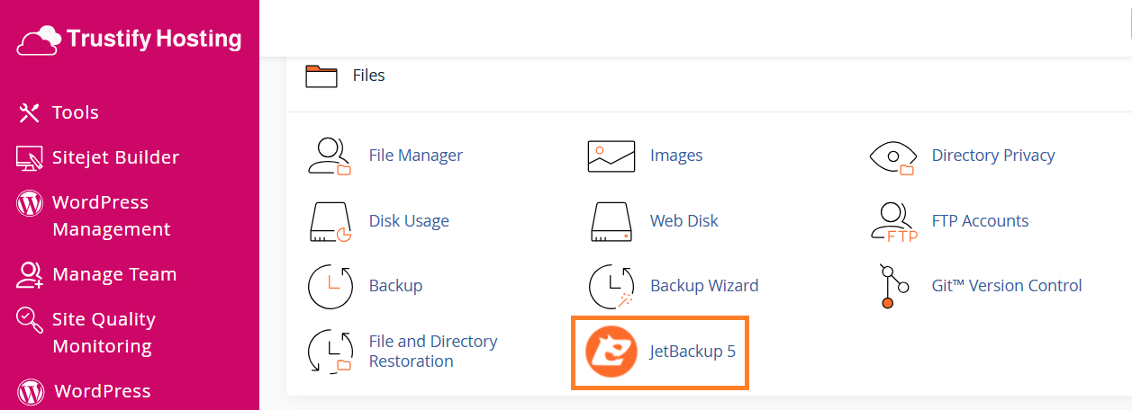 Restoring Backups with JetBackup 5