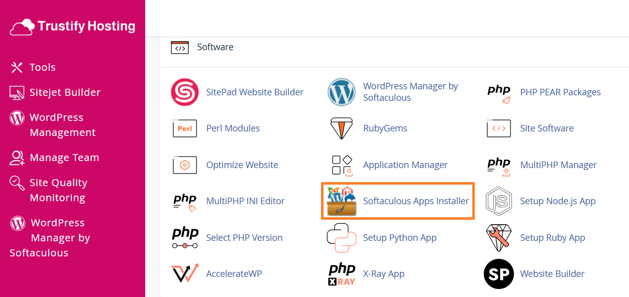 Change Your WordPress Password Using Softaculous